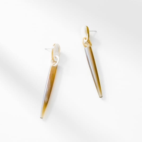 Parker Earrings :: White