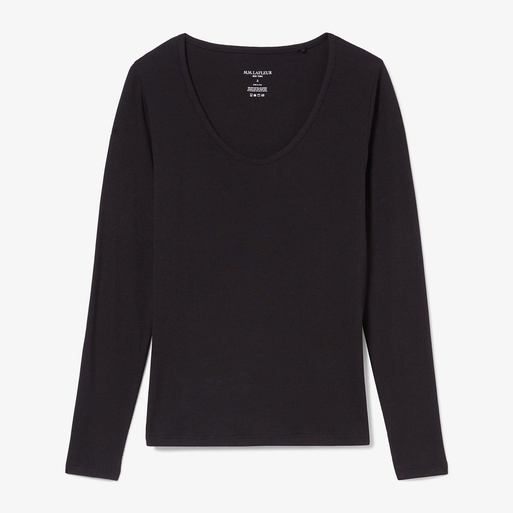 marcia t shirt in black pack shot