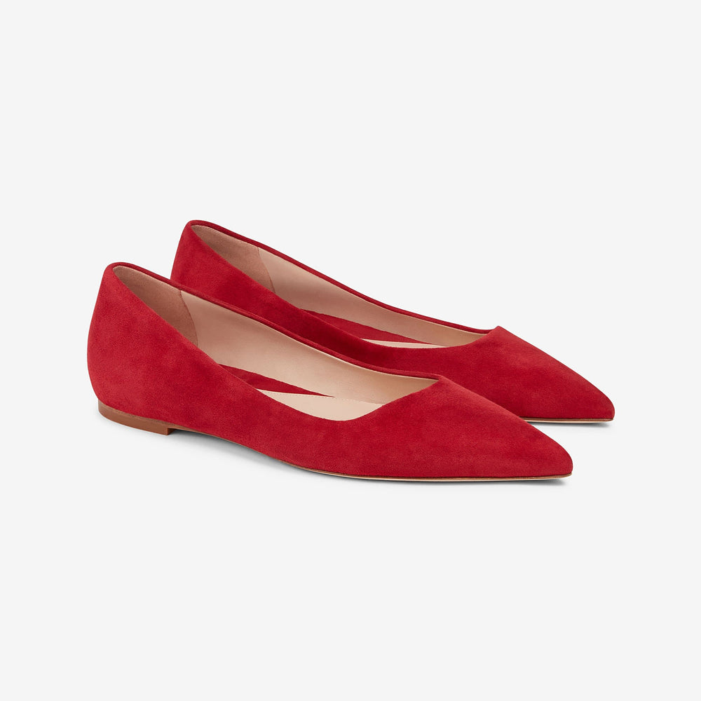 packshot of rowan flat suede cherry