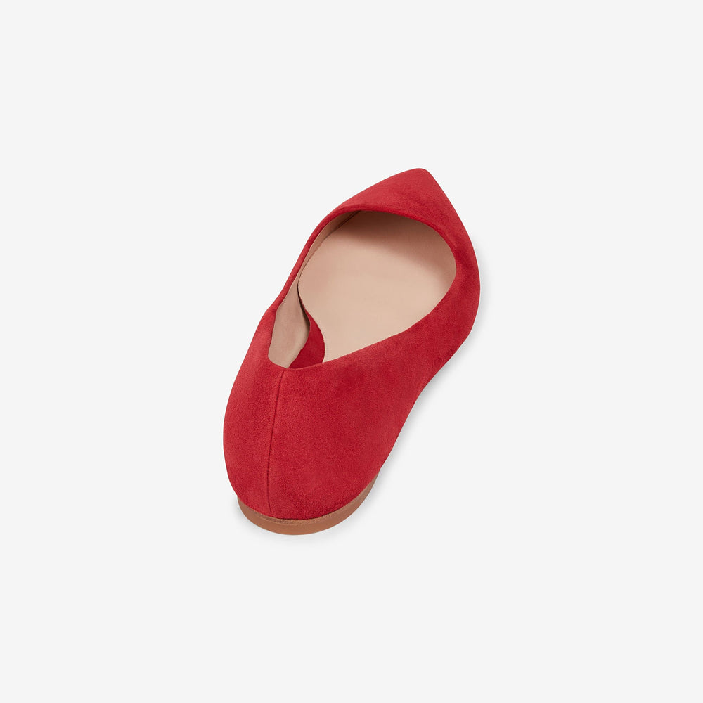packshot of rowan flat suede cherry