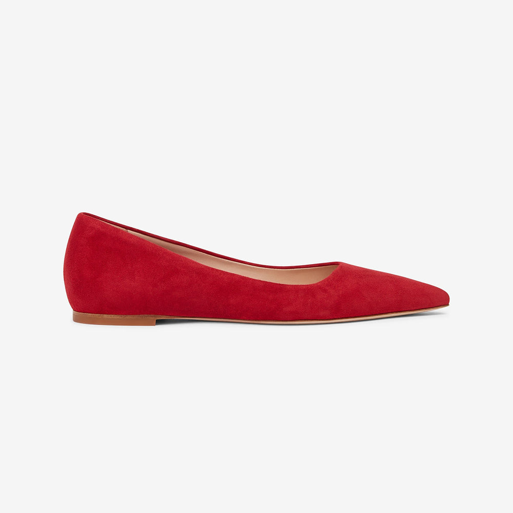 packshot of rowan flat suede cherry